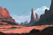 fantasy concept landscape illustrations