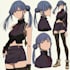 draw a character sheet in anime style