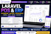 customize laravel pos erp and business management software