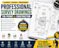 prepare professional survey drawings for permit and construction