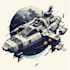 draw high quality spaceship concept