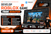 develop roblox game from scratch roblox studio scripting map builder developer