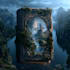 create cinematic dark fantasy book cover design