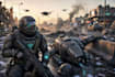 create realistic military, war, or sci fi illustrations