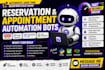 build a fast reservation bots, appointment bot, resy, tock and web automation