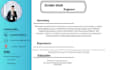 canva professional CV resume