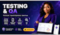 do website testing, mobile app testing, usability testing, and bug QA