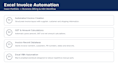 create an automated excel invoice system with gst calculations