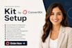 design kit newsletter, kit landing page, convertkit email sequence, automation
