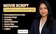 do scriptwriting, movie script, screenplay, or film script