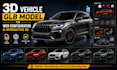 create 3d vehicle glb model for web configurator and interactive 3d