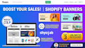 design high converting shopify banner and web hero graphics