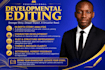 provide substantive developmental or line editing