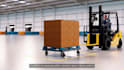 create 3d warehouse automation robotic case picking and logistics animation