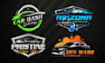 create 3d automotive racing industrial logo design