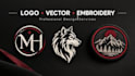 desigh professional logo, vector artwork and embroidery