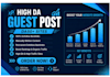 do SEO guest post backlink, high da guest post service