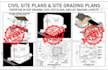 design site grading plan civil site plan, and lot grading layout