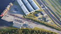 design a large scale railway freight and intermodal terminal