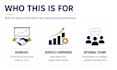 design a professional business presentation and sales deck