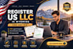 register a US llc in wyoming and get an ein