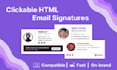 create clickable HTML email signature for gmail, outlook and apple mail