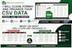 clean, format and organize your CSV data