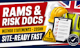 create rams, risk assessments, method statements and coshh safety documents