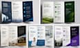 create tri fold brochure print ready business layout