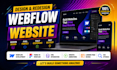 design redesign webflow website figma to webflow cms animations landing page SEO
