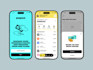 design mobile app UI UX and wireframe with figma