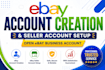 do ebay account creation and seller account setup