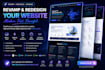 revamp redesign outdated website with a modern fast animated full stack