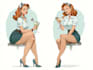 make a pin up girl and model pinup
