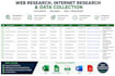 do web research, internet research, and data collection