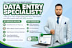 provide accurate data entry, excel, web research