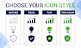 design professional custom vector icons