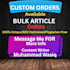 write bulk seo articles and blog posts that rank in 24 hours