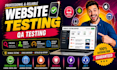 do QA manual testing and web app testing