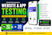 web tester app tester user testing QA review testing 12 testers 20 testers