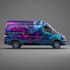 make a realistic 3d car wrap mockup and design