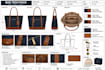 design a fashion handbag, bag, or backpack tech pack