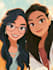draw cartoon portrait in disney cartoon illustration