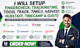setup fingercheck trackingtime toggltrack timely harvest hubstaff timecamp gusto