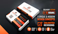 create 5 unique professional business card design concepts