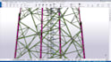 create telecom tower ga, shop drawings and 3d model in tekla