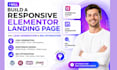 build a responsive elementor landing page with lead generation seo optimization