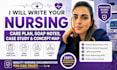 write your nursing care plan, soap notes, case study and concept map