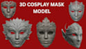 design custom 3d mask, helmet props, cosplay armor and stl for 3d printing