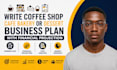 write coffee shop cafe bakery or dessert business plan with financial projection